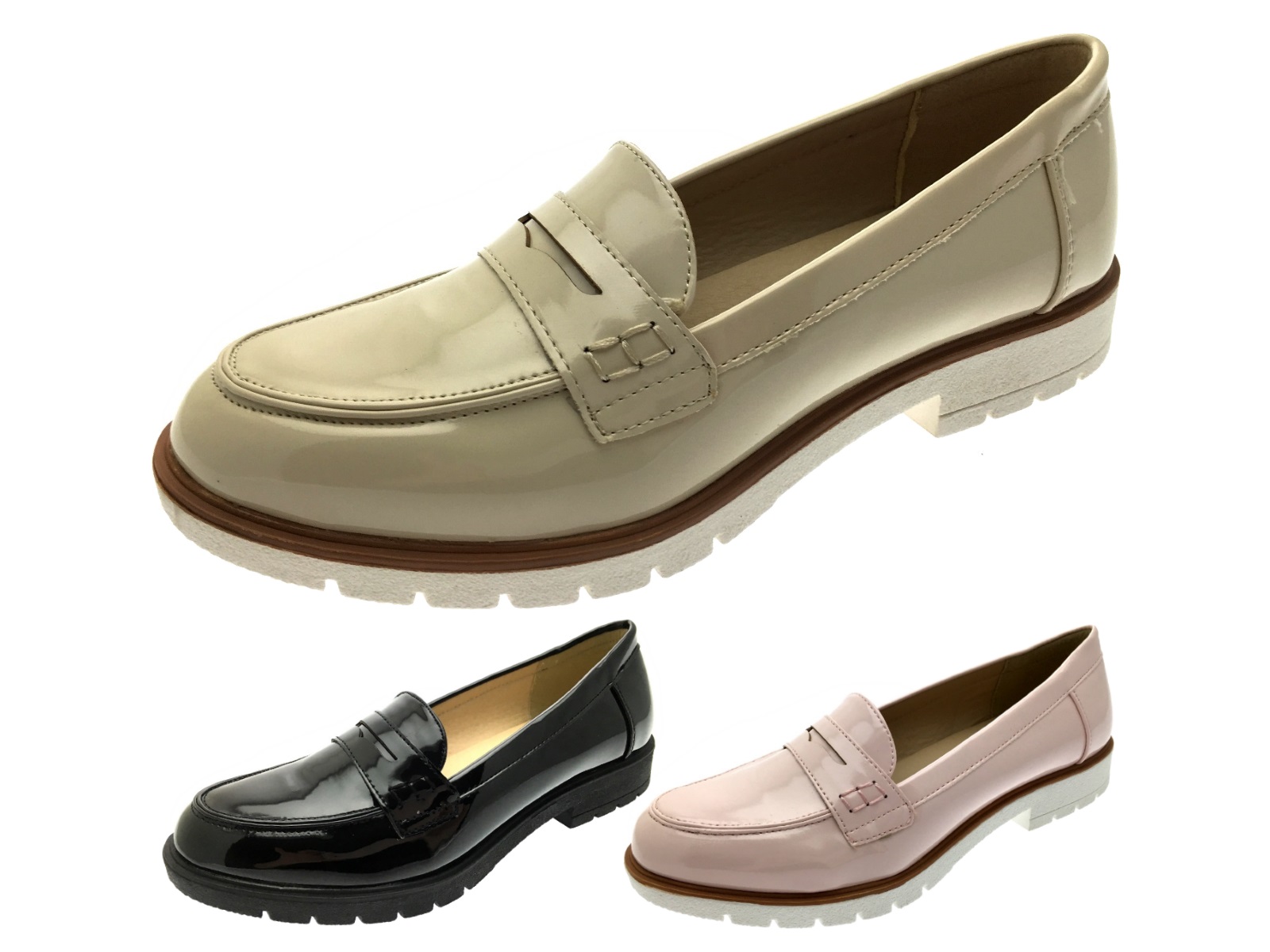 womens casual leather loafers